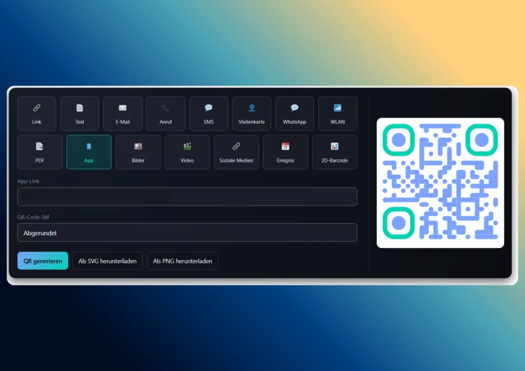 QR Code mit Tool generieren